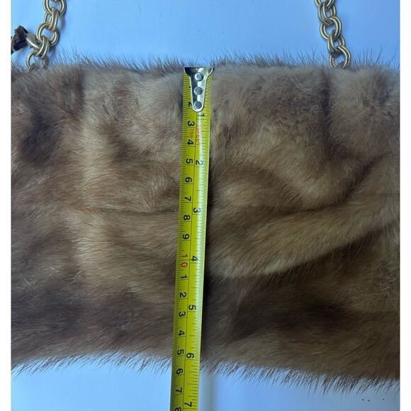 Vintage Ella Gray Collection Natural Mink Fur Shoulder Bag - Picture 6 of 9
